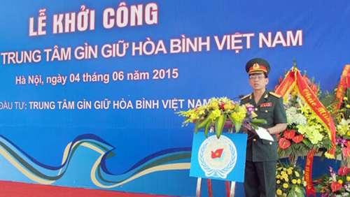 Ponen en marcha construcción de Centro del Mantenimiento de Paz de Vietnam