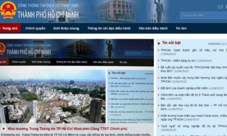 Lanza página electrónica de Ciudad Ho Chi Minh en Portal Gubernamental