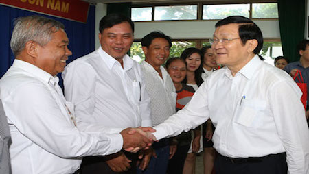 Visita presidente Truong Tan Sang provincia sureña Ba Ria Vung Tau