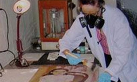 Restauración de pinturas famosas en Vietnam