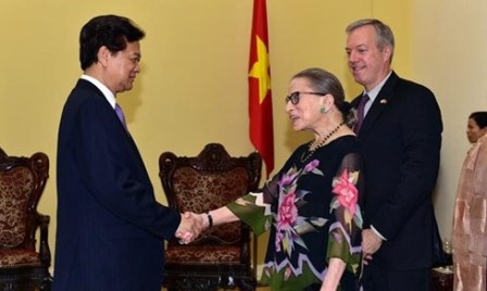 Premier vietnamita recibe a la jueza de la Corte Suprema de Estados Unidos