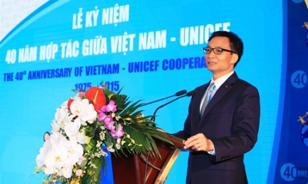 Se conmemora 40 años de cooperación entre Vietnam y UNICEF