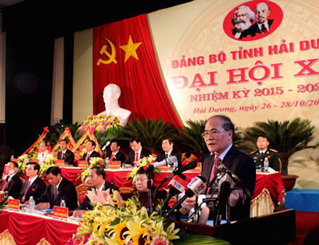Celebran Congresos Partidistas en Hai Duong y Thai Nguyen