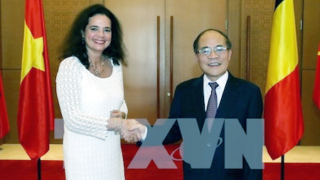 Presidenta del Senado de Bélgica concluye visita en Vietnam