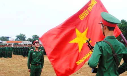 Imagen de soldados vietnamitas se expresa en canciones