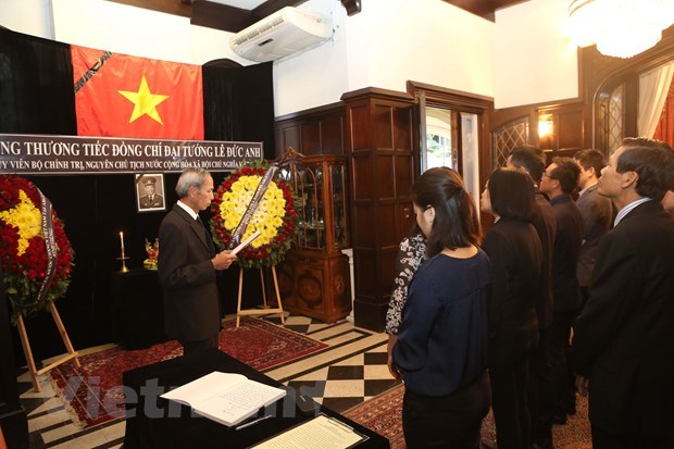 Rinden homenaje póstumo al expresidente Le Duc Anh en Argentina y México
