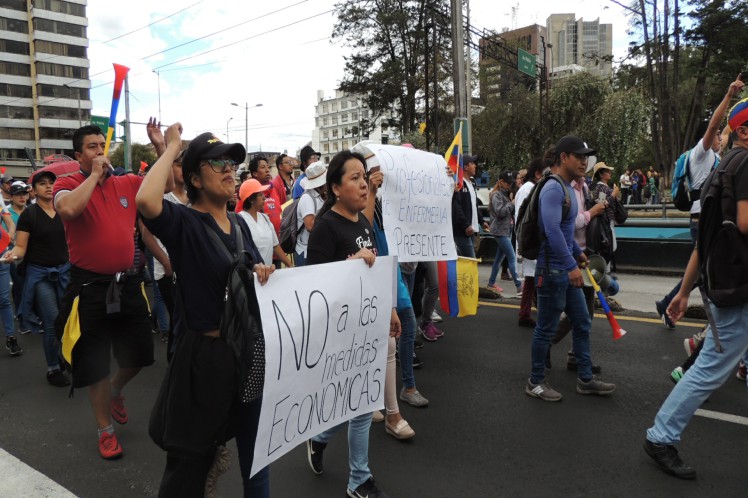 Protestas se mantienen en diferentes ciudades de Ecuador