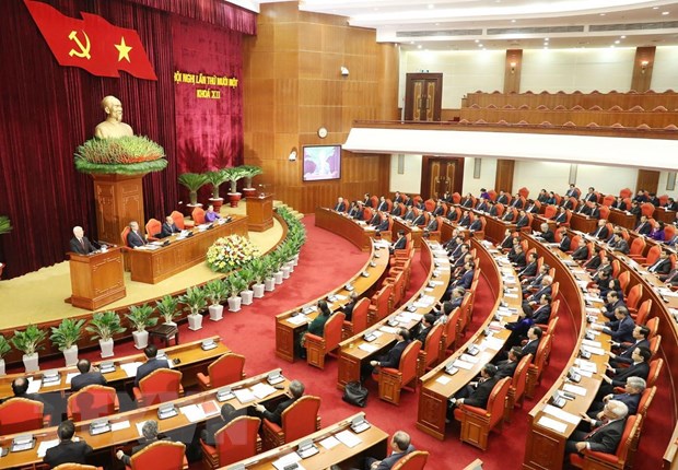 Continúa agenda del XI Pleno del Comité Central del Partido Comunista de Vietnam