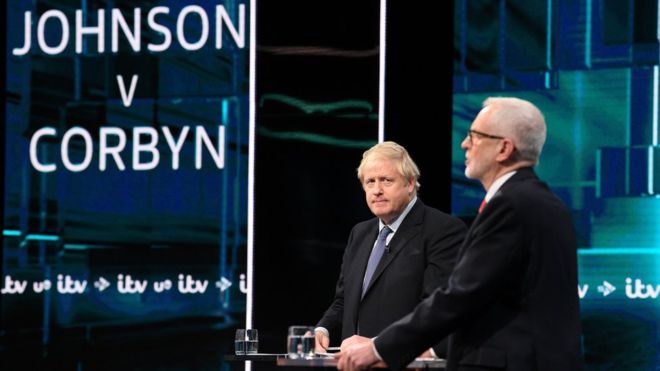Primer debate electoral entre Boris Johnson y Jeremy Corbyn centrado en el Brexit y temas sociales