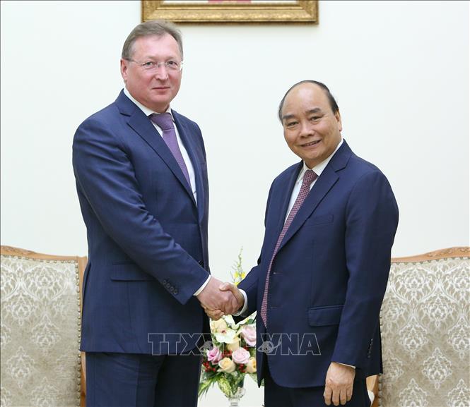 Premier de Vietnam recibe al director general de Compañía Petrolera Zarubezhneft de Rusia