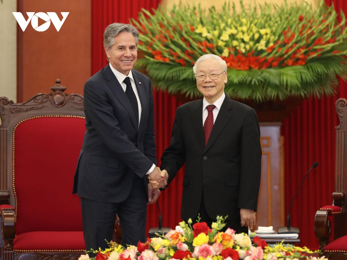 Líder político de Vietnam recibe a secretario de Estado de Estados Unidos