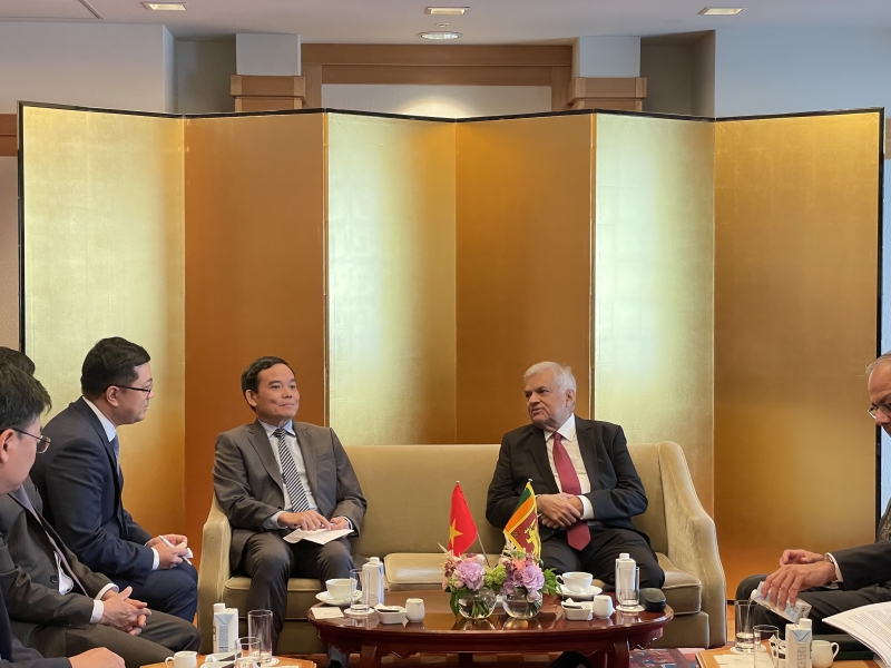 Vicepremier vietnamita se reúne con dirigentes de Sri Lanka y Japón