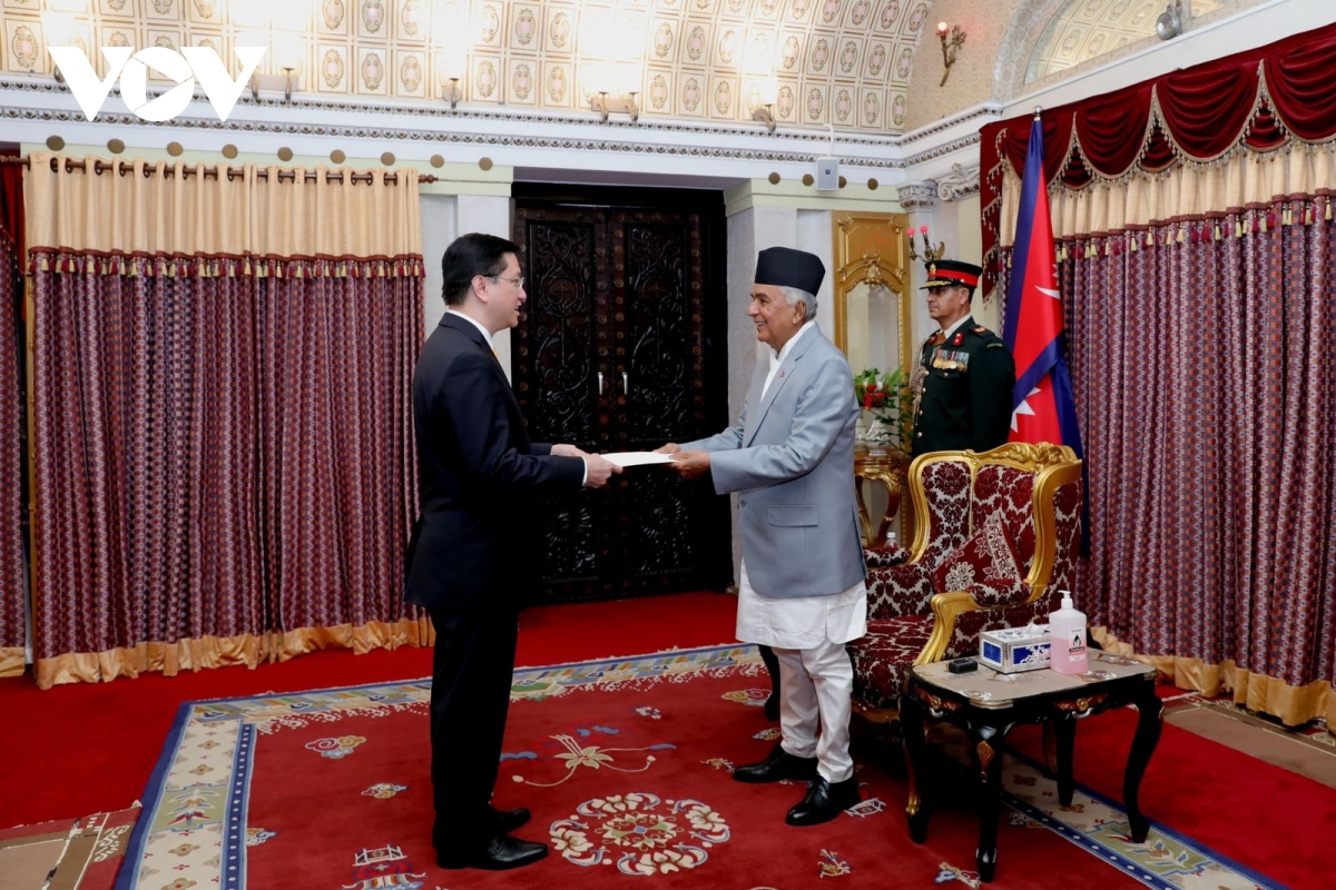 Embajador vietnamita presenta las cartas credenciales al presidente de Nepal