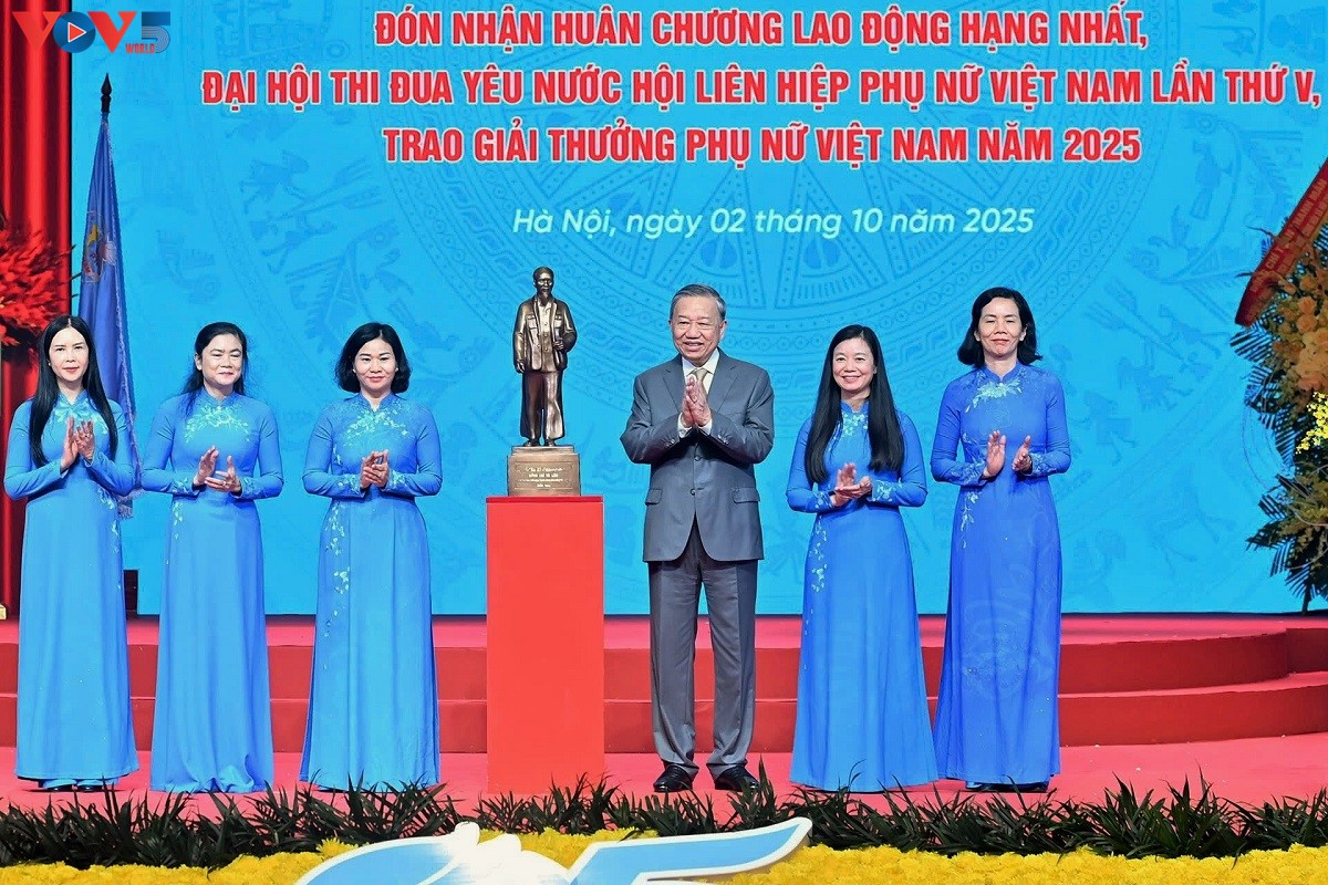Unión de Mujeres de Vietnam conmemora los 95 años de su fundación