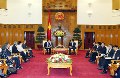 Perdana Menteri Vietnam Nguyen Tan Dung menerima delegasi badan usaha AS