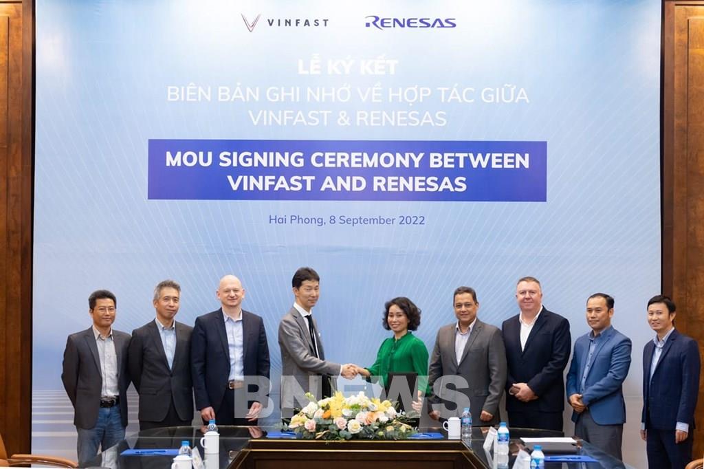 VinFast сотрудничает с японской корпорацией электроники Renesas для разработки электромобилей.