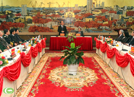 ท่าน Nguyen Sinh Hung ประธานรัฐสภาเวียดนามลงพื้นที่ไฮฟอง