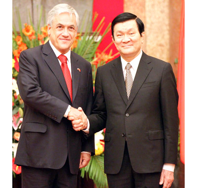 ประธานาธิบดีชิลีเสร็จสิ้นการเยือนเวียดนามอย่างเป็นทางการ