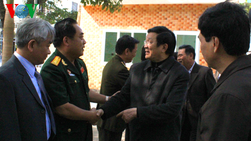 ประธานประเทศเจืองเติ๊นซางลงพื้นที่จังหวัดดั๊กลัก