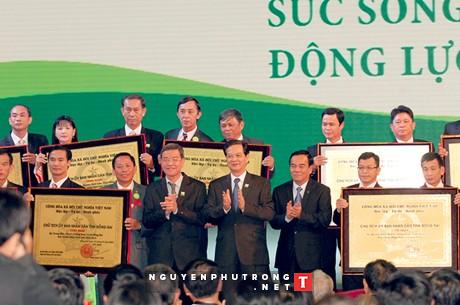 นายกรัฐมนตรีมอบใบรับรองให้อำเภอซวนหลกและตำบลลองแค้งจังหวัดด่งนายได้มาตรฐานชนบทใหม่ 2 แห่งแรก