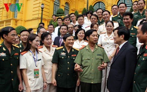 ขยายผลตัวอย่างดีเด่นในกองทัพประชาชนและกองกำลังรักษาความมั่นคงทั่วไป