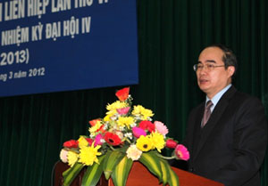 การประชุมคณะประธานของสหพันธ์องค์การมิตรภาพเวียดนามครั้งที่๖สมัยที่๔