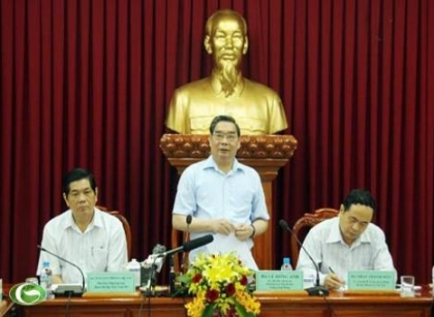 ท่านLê Hồng Anh สมาชิกประจำคณะเลขาธิการกลางพรรคคอมมิวนิสต์ตรวจราชการนครCần Thơ