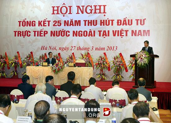 เวียดนามสรุปผล๒๕ปีการดึงดูดการลงทุนโดยตรงจากต่างประเทศ