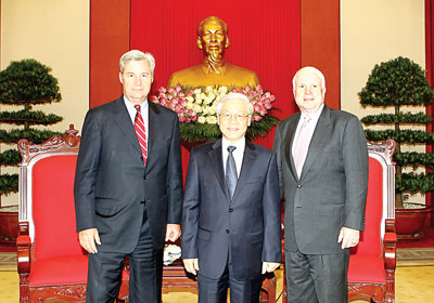 เวียดนามถือสหรัฐเป็นหุ้นส่วนสำคัญอันดับแรกของเวียดนาม