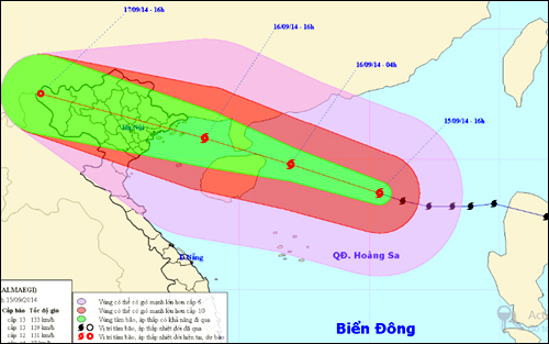 รักษาความปลอดภัยให้แก่ประชาชนจากพายุคัลเมจิ