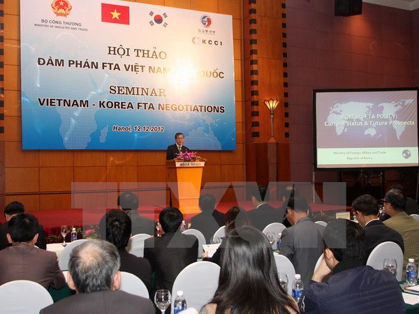 สาธารณรัฐเกาหลีและเวียดนามทำการเจรจาข้อตกลงเอฟทีเอครั้งที่๙