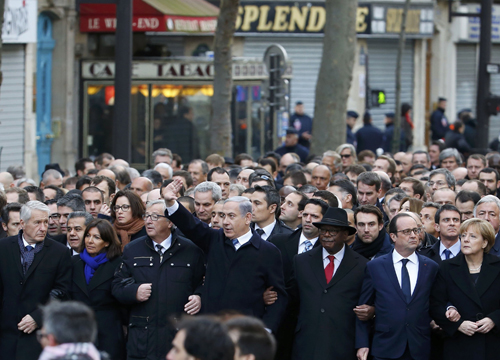 การเดินขบวนครั้งประวัติศาสร์เพื่อคัดค้านการก่อการร้ายในประเทศฝรั่งเศส