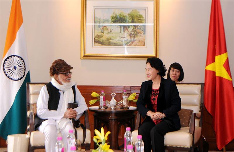ប្រធានរដ្ឋសភា  Nguyen Thi Kim Ngan អញ្ជើញទទួលប្រធានគណៈកម្មាធិការសាមគ្គីឥណ្ឌា-វៀតណាមរដ្ឋBelganខាងលិច