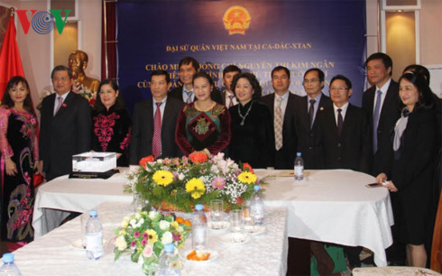 សកម្មភាពរបស់ប្រធានរដ្ឋសភាលោកស្រី Nguyen Thi Kim Ngan នៅកាហ្សាក់ស្ថាន