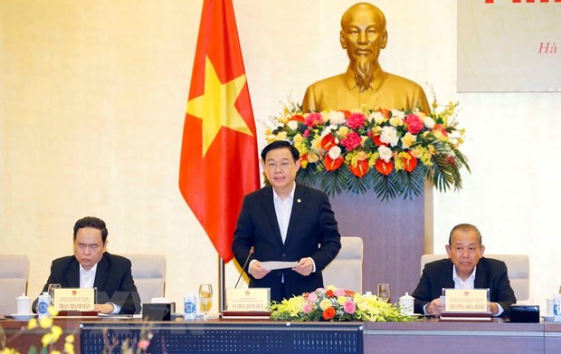 ប្រធានរដ្ឋសភាវៀតណាមអញ្ជើញជាអធិបតីនៅសម័យប្រជុំលើកទី៥នៃក្រុមប្រឹក្សាជាតិរៀបចំការបោះឆ្នោត