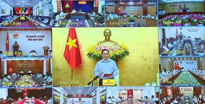 នាយករដ្ឋមន្រ្តីរដ្ឋាភិបាលជួបធ្វើការជាមួយខេត្តនិងក្រុងចំនួន ៦៣៖ ប្តេជ្ញាអនុវត្តន៍គោលដៅពីរទន្ទឹមគ្នា