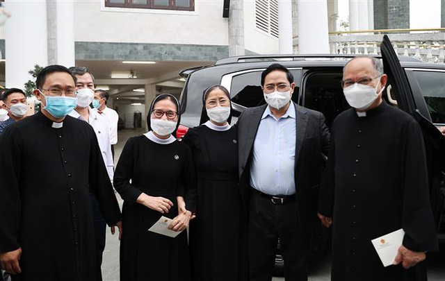 លោកនាយករដ្ឋមន្ត្រី Pham Minh Chinh អញ្ជើញទៅសាកសួរសុខទុក្ខនិងជូនពរបុណ្យណូអែលនៅ Ba Ria-Vung Tau