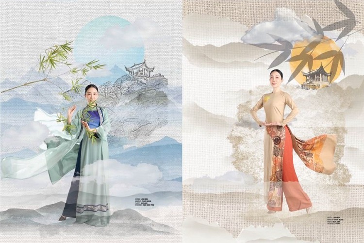 តាំងបង្ហាញអាវផាយវៀតណាម (ao dai) នៅ Yen Tu
