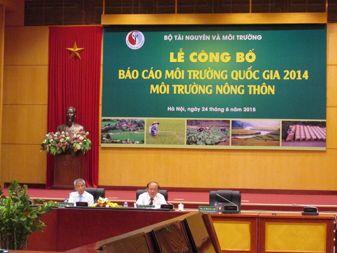 ປະກາດບົດລາຍງານສິ່ງແວດລ້ອມແຫ່ງຊາດປີ2014ດ້ວຍຫົວຂໍ້ “ສິ່ງແວດລ້ອມ ຊົນນະບົດ”