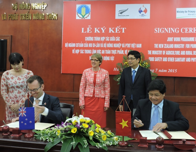 ຫວຽນາມແລະນິວຊີແລນຊຸກຍູ້ການຮ່ວມມືກ່ຽວກັບຮັບປະກັນສຸຂະອະນາໄມດ້ານອາຫານ