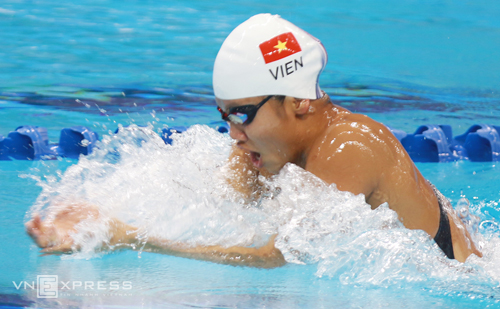 ນັກລອຍນ້ຳຫງວຽນທິແອ໋ງວຽນຄ້ວາໄດ້ຫຼຽນທອງໃນການລອຍນ້ຳໂລກ