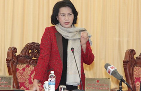 ທ່ານນາງຮອງປະທານສະພາແຫ່ງຊາດຫວຽດນາມຫງວຽນທິກີມເງິນເຂົ້າຮ່ວມກອງປະຊຸມສະພາທົ່ວໂລກເພື່ອແມ່ຍິງ