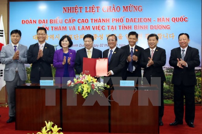 ແຂວງບິ່ງເຢືອງແລະນະຄອນDeajeonສ.ເກົາຫຼີເພີ່ມທະວີການຮ່ວມມື