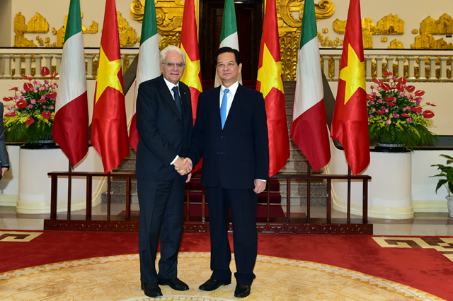 ຫວຽດນາມ-ອີຕາລີສູ້ຊົນຍົກວົງເງິນການຄ້າ2ຝ່າຍຂຶ້ນເຖິງ5ຕຶ້USDໃນປີ2016