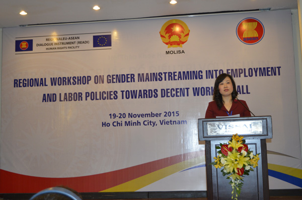 ເພີ່ມທະວີການຮ່ວມມືປະຕິບັດຄວາມສະເໝີພາບລະຫວ່າງຍິງ-ຊາຍໃນການອອກແຮງງານແລະວຽກເຮັດງານທຳ