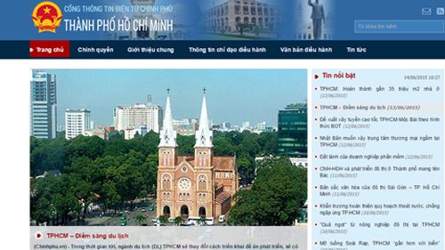 В эксплуатацию введена информационная страница г.Хошимина при электронном портале правительства