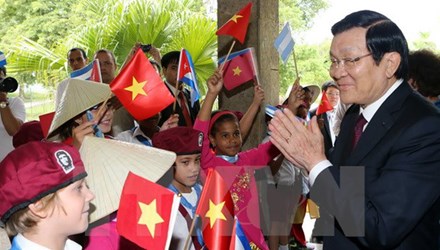 Президент СРВ Чыонг Тан Шанг завершил официальный визит на Кубу