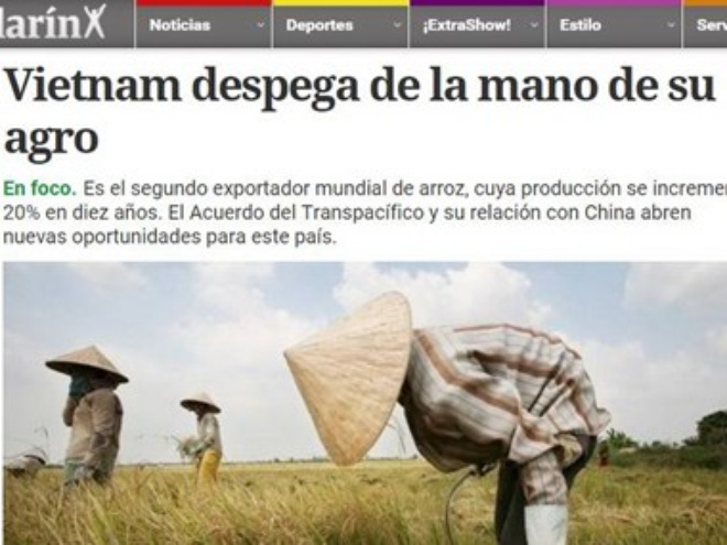 Аргентинская газета воспевает успехи Вьетнама в развитии сельского хозяйства