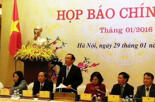 Состоялась первая в 2016 году очередная пресс-конференция вьетнамского правительства