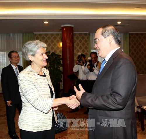 Руководитель г.Хошимина приняло гендиректора ЮНЕСКО Ирину Бокову